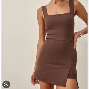 NWT Reformation Daria Dress in Cafe
